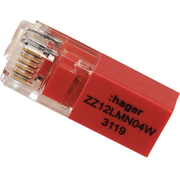 Hager Abschlusswiderstand f. LMN-Modul, 120Ohm ZZ12LMN04W